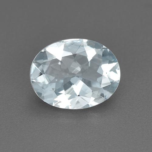 Água-marinha azul natural 1,20ct, corte oval, VVS