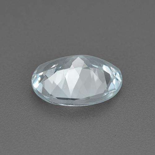 Água-marinha azul natural 1,20ct, corte oval, VVS