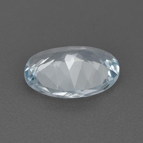Água-marinha branco natural 1,47ct, corte oval, VVS-VS