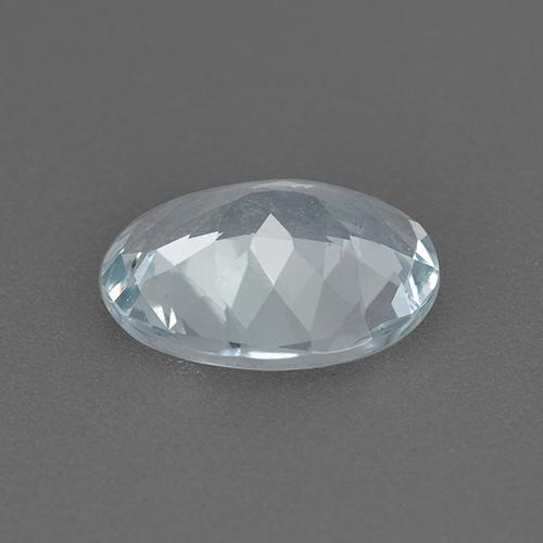Água-marinha azul natural 1,38ct, corte oval, VVS