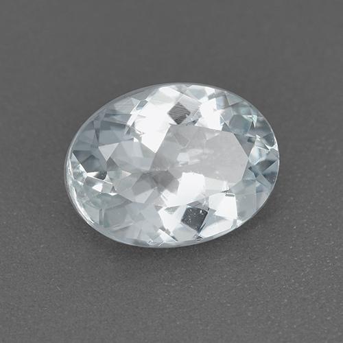Água-marinha branco natural 1,13ct, corte oval, VVS