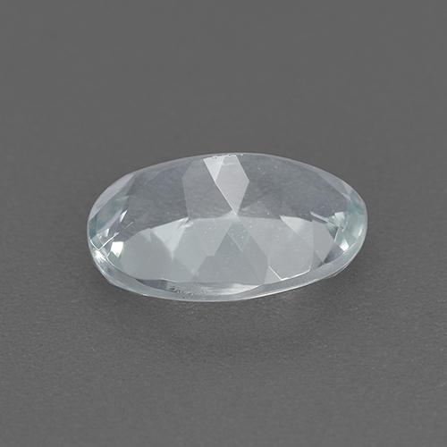Água-marinha branco natural 1,13ct, corte oval, VVS
