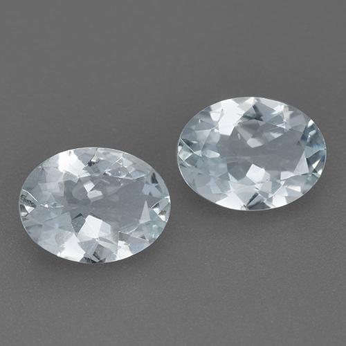Pedras preciosas de água-marinha azul natural de 2,02 ct, corte oval, VVS-VS