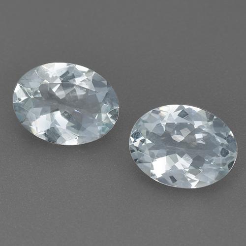 Pedras preciosas de água-marinha azul natural de 2,02 ct, corte oval, VVS-VS