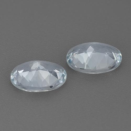 Pedras preciosas de água-marinha azul natural de 2,02 ct, corte oval, VVS-VS