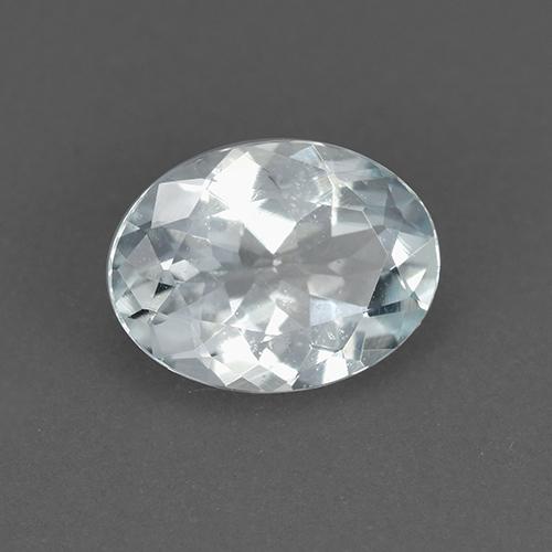 água-marinha Azul claro Natural 1.02ct, Corte Oval, VVS-VS