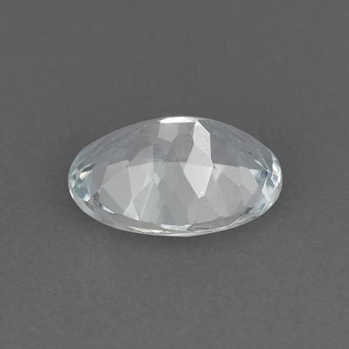 Água-marinha branco natural 0,87ct, corte oval, VVS-VS