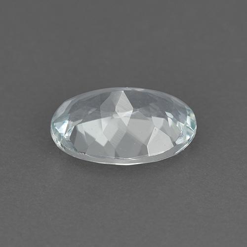 Água-marinha azul natural 0,99ct, corte oval, VVS-VS