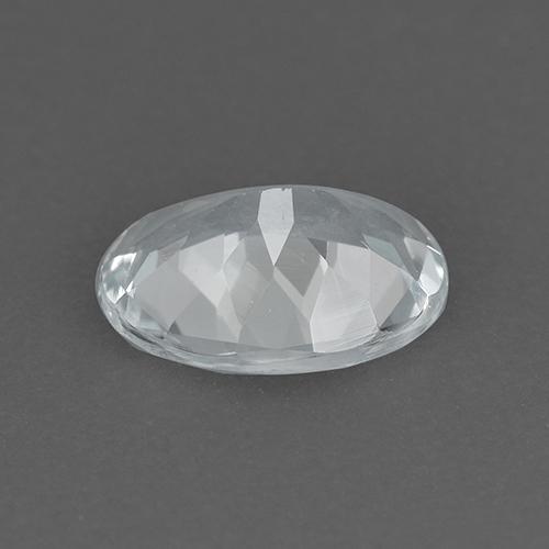 Água-marinha branco natural 0,88ct, corte oval, VVS