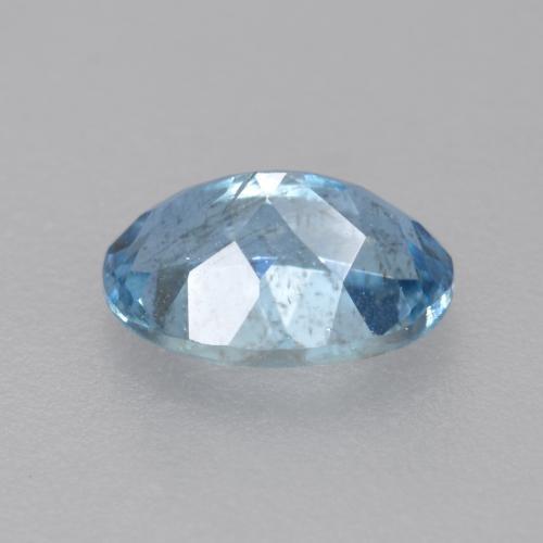 água-marinha Azul Suíço Profundo Natural 0.47ct, Corte Oval, VS-SI