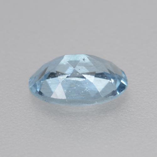 Água-marinha azul natural 0,36ct, corte oval, VS-SI