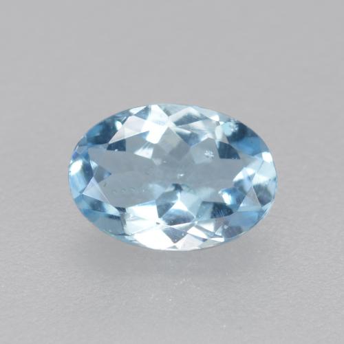 água-marinha Céu azul Natural 0.35ct, Corte Oval, VS-SI