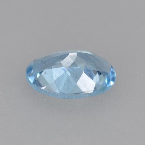 Água-marinha azul natural 0,38ct, corte oval, VS