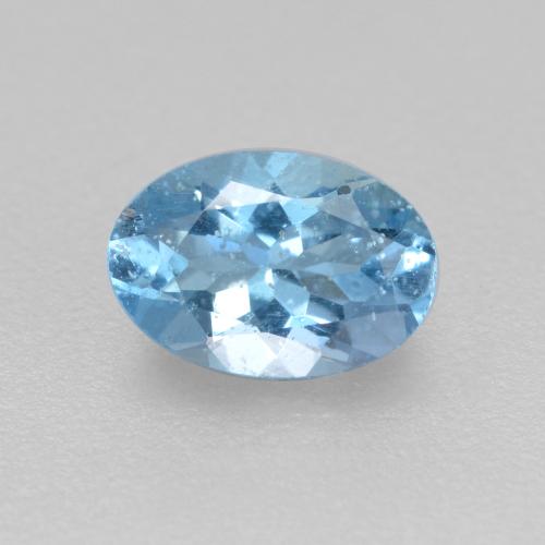 água-marinha Azul Maya Profundo Natural 0.39ct, Corte Oval, VS-SI