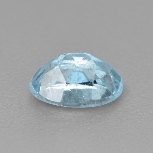 Água-marinha azul natural 0,47ct, corte oval, VS-SI