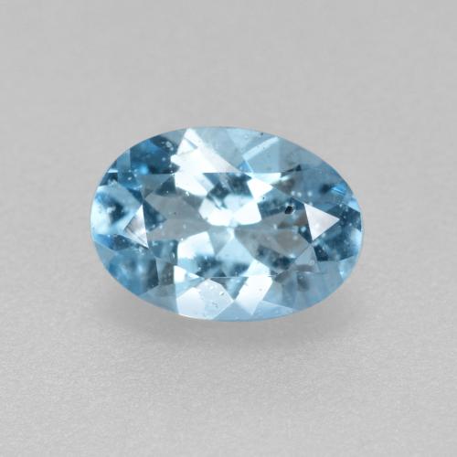 água-marinha Azul Natural 0.56ct, Corte Oval, VS-SI