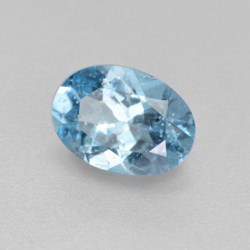 água-marinha Azul Natural 0.56ct, Corte Oval, VS-SI