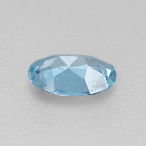 Água-marinha azul natural 0,33ct, corte oval, VS-SI