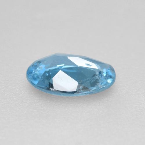 Água-marinha azul natural 0,41ct, corte oval, VS-SI
