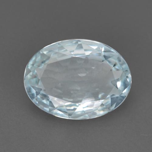 Água-marinha azul natural 0,86ct, corte oval, VVS