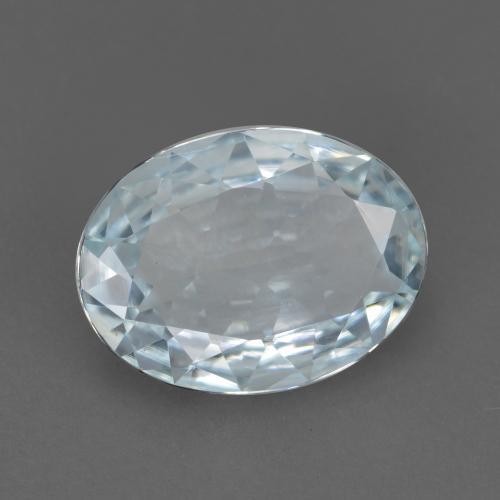 Água-marinha azul natural 0,86ct, corte oval, VVS