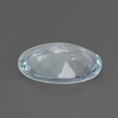 Água-marinha azul natural 0,86ct, corte oval, VVS