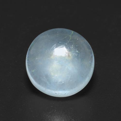 Água-marinha azul natural 2,42ct, corte redondo, transparente