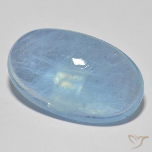 Água-marinha Azul Natural 21.62ct, oval, Transparente