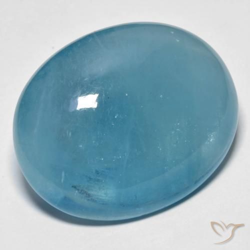 Água-marinha Aqua Blue Natural 42.60ct, oval, Transparente
