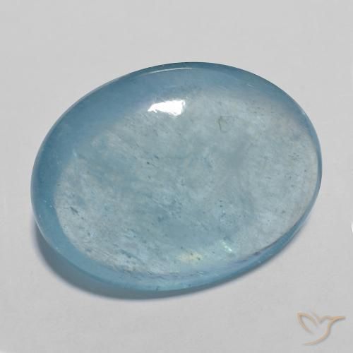 água-marinha Céu azul Natural 20.10ct, Corte Oval, Transparente