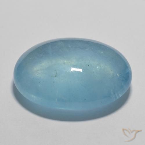 água-marinha Céu azul Natural 20.10ct, Corte Oval, Transparente