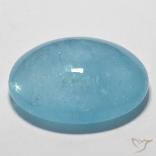 Água-marinha Azul Yale Natural 56.63ct, oval, Transparente