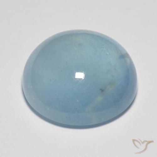Água-marinha Teal Claro Natural 17.01ct, Redondo, Transparente