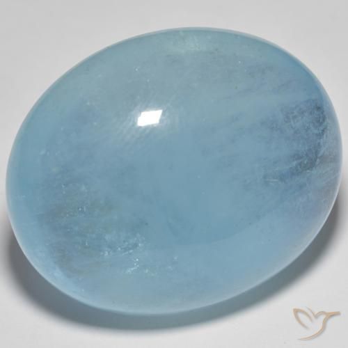 59.70ct Natural Teal Claro Água-marinha, oval, Transparente