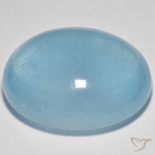 Água-marinha Teal Claro Natural 59.70ct, oval, Transparente