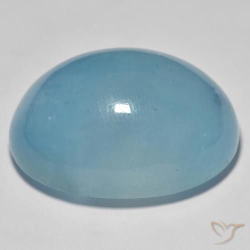 Água-marinha Teal Claro Natural 56.93ct, oval, Translúcido