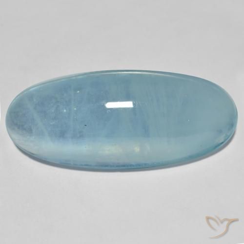 31.34ct Natural Azul claro verde Água-marinha, oval, Transparente, Photo A