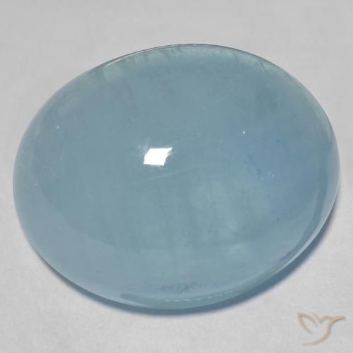Água-marinha Azul-esverdeado Natural 41.14ct, oval, Transparente