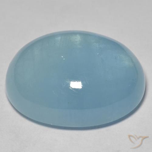 Água-marinha Azul-esverdeado Natural 41.14ct, oval, Transparente