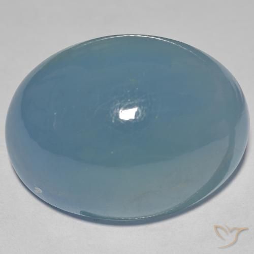 Água-marinha Teal Claro Natural 63.50ct, oval, Translúcido