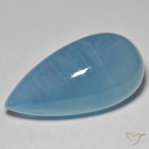 55.68ct Natural Bebê azul Água-marinha, Formato de pêra, Translúcido
