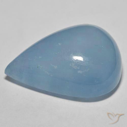 Água-marinha Azul bebê claro Natural 40.79ct, Formato de pêra, Translúcido