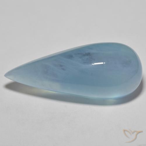 33.43ct Natural Bebê azul Água-marinha, Formato de pêra, Transparente, Photo A