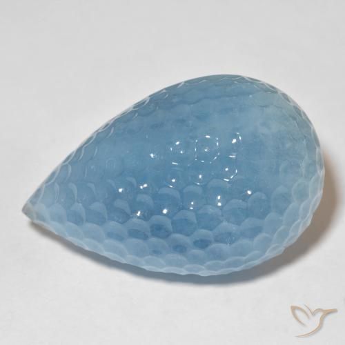 69.84ct Natural Aqua Blue Água-marinha, Formato de pêra, Translúcido