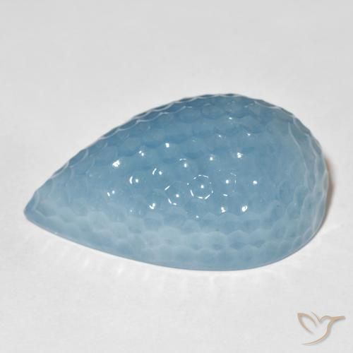 Água-marinha Aqua Blue Natural 69.84ct, Formato de pêra, Translúcido