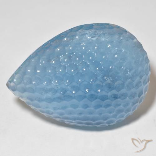 103.15ct Natural Azul Suíço Água-marinha, Formato de pêra, Translúcido