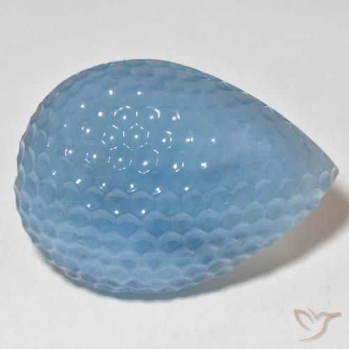 Água-marinha Azul Suíço Natural 103.15ct, Formato de pêra, Translúcido