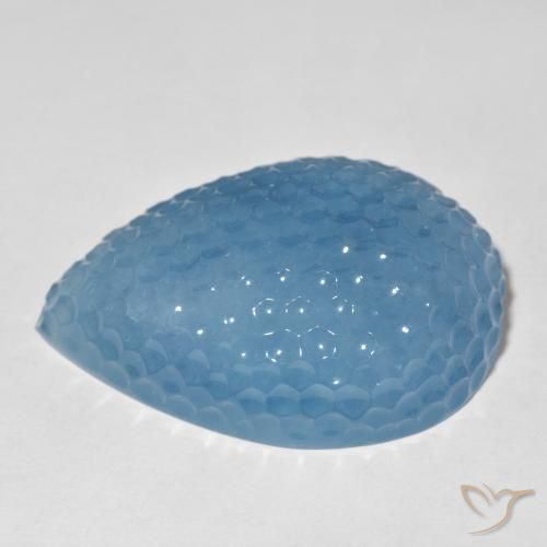 Água-marinha Azul Suíço Natural 103.15ct, Formato de pêra, Translúcido