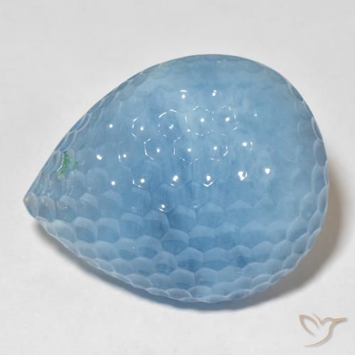 70.80ct Natural Azul Maya Profundo Água-marinha, Formato de pêra, Translúcido