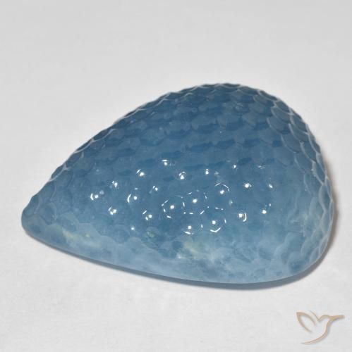 Água-marinha Azul Maia Natural 97.31ct, Formato de pêra, Translúcido